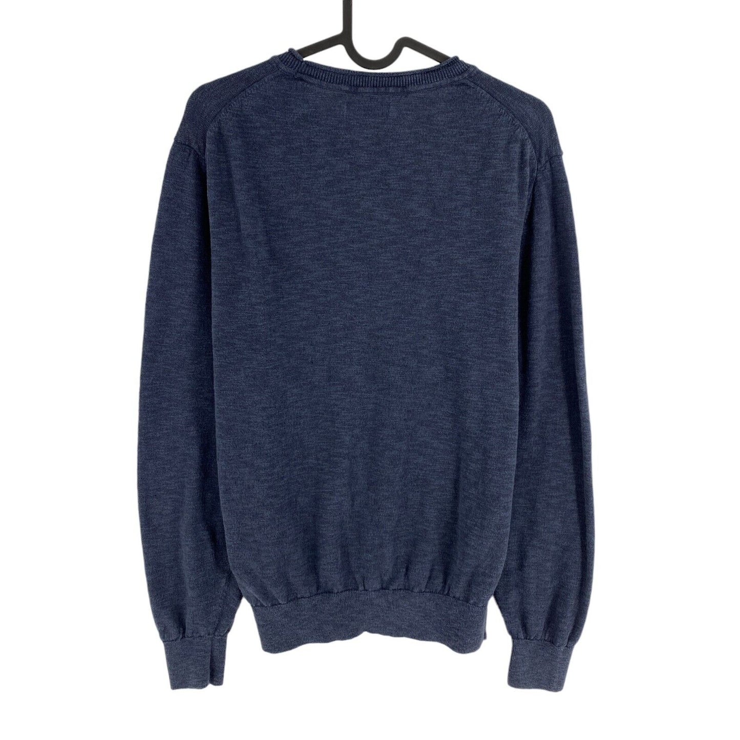 GANT Navy Blue Cotton Linen Crew Neck Sweater Pullover Size M