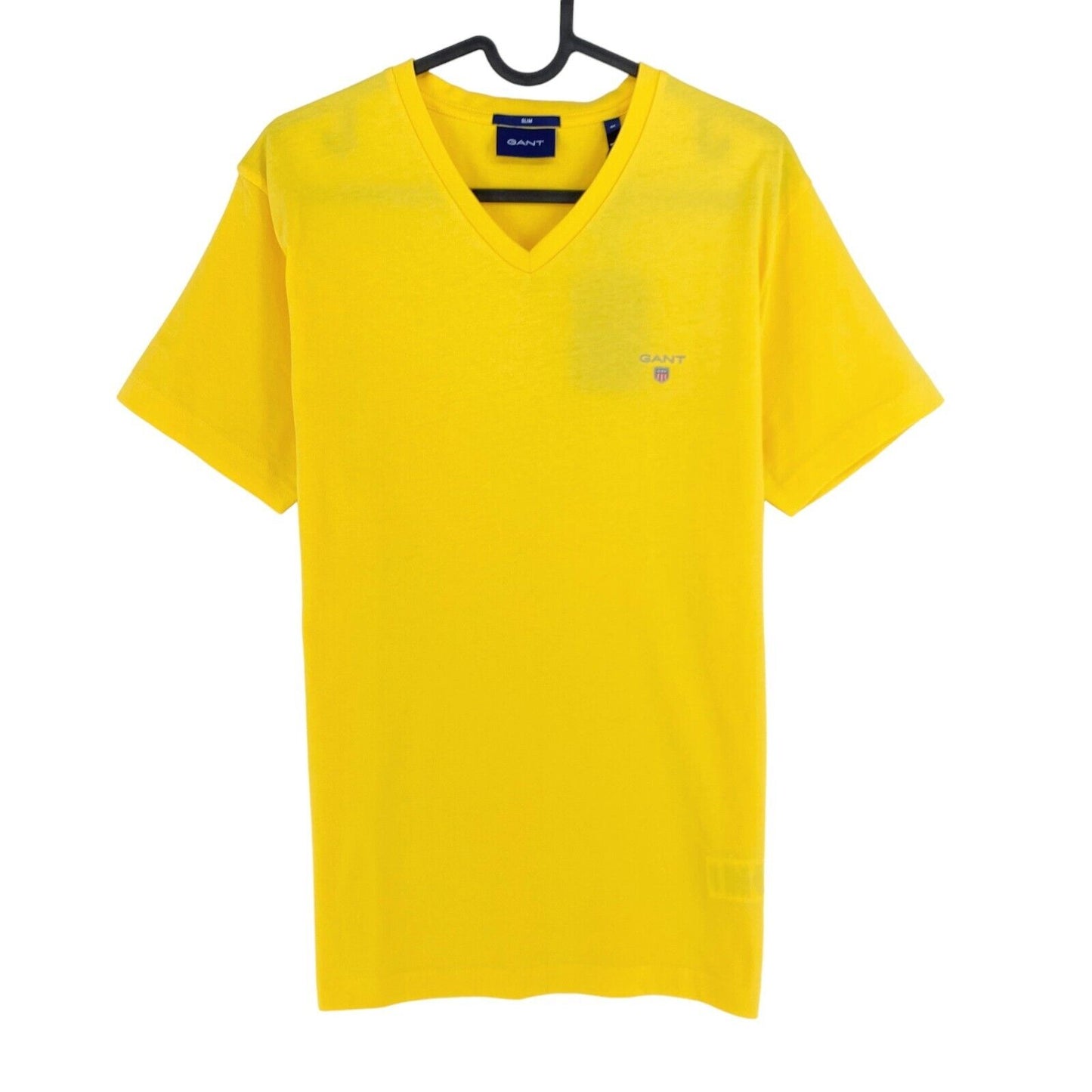 GANT Jaune Original Slim Fit V Neck T Shirt Taille L