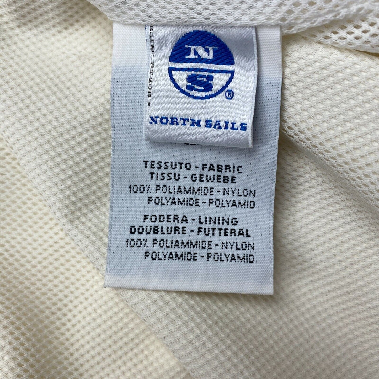 NORTH SAILS Cream White Track Jacket Size M