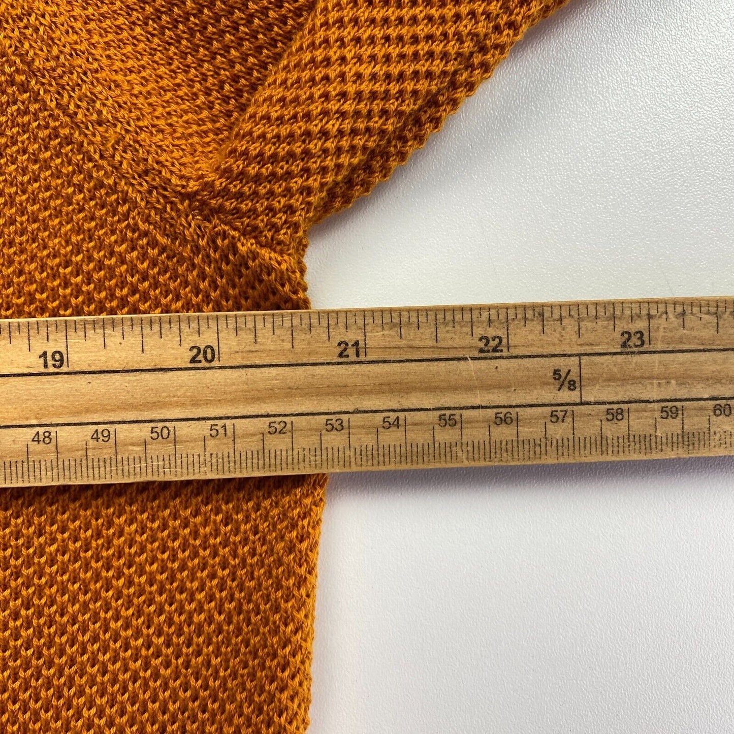 GANT Gelber Pullover mit Rundhalsausschnitt aus Baumwollpikee, Größe XL