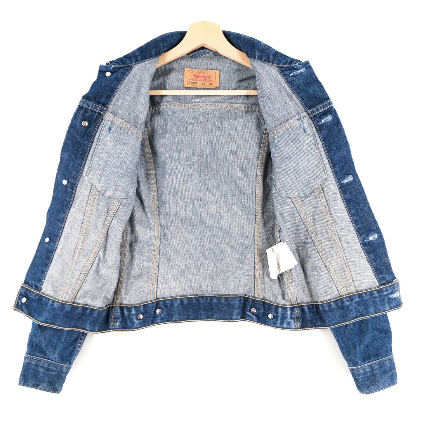 Levi's 70590 04 Ladies Vintage Dark Blue Denim Jacket Size XS