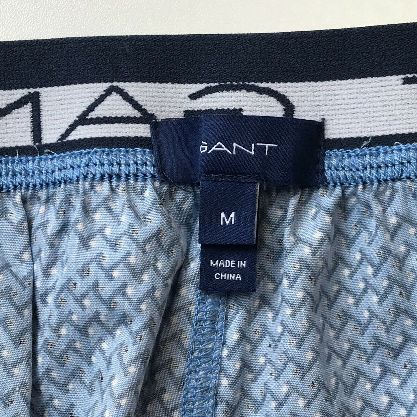 GANT Women Blue Regular Straight Fit Trousers Size M