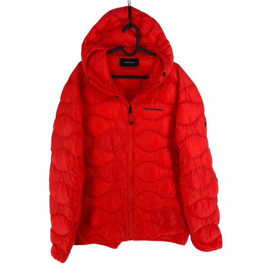 Peak Performance Men Red Helium Hood Jacket Coat Size XL