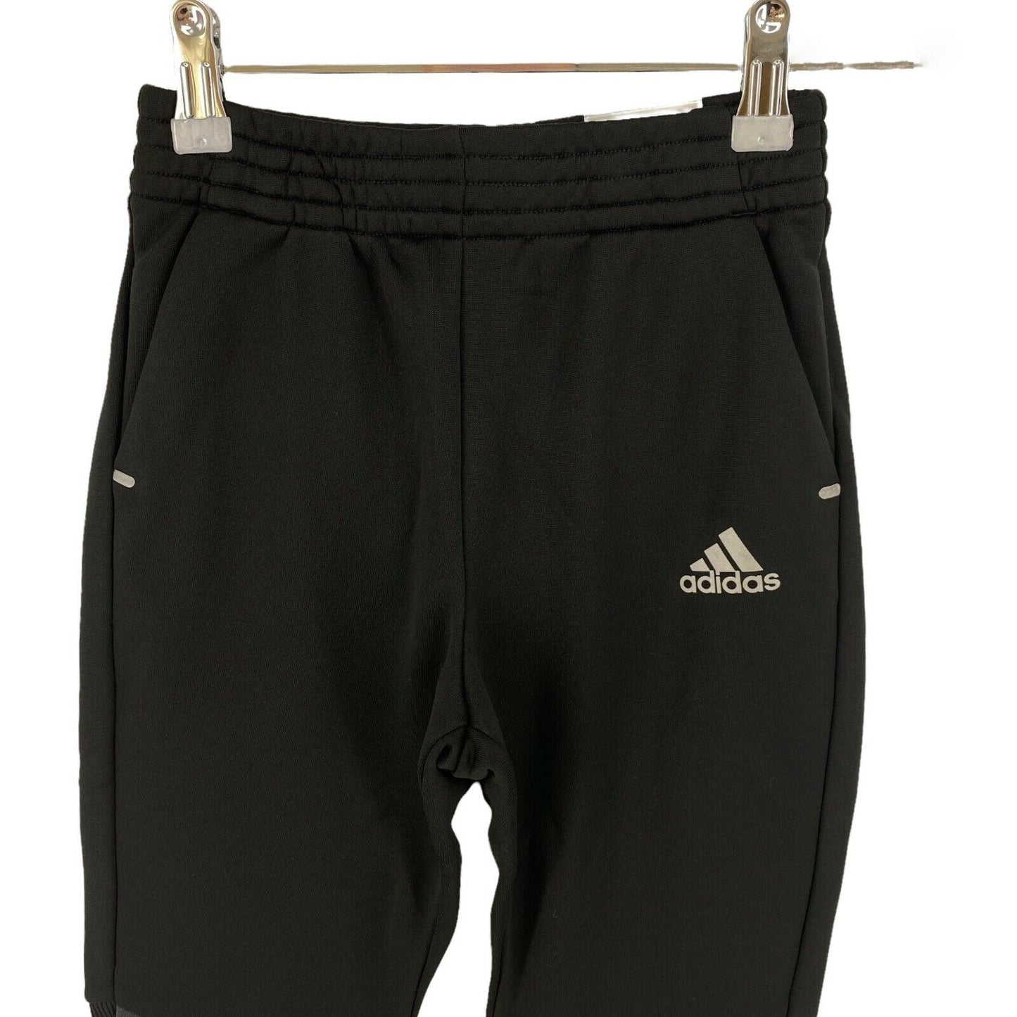 Adidas Climalite Jungen Schwarze Striker Jogginghose Hose Größe 5 - 6 Jahre