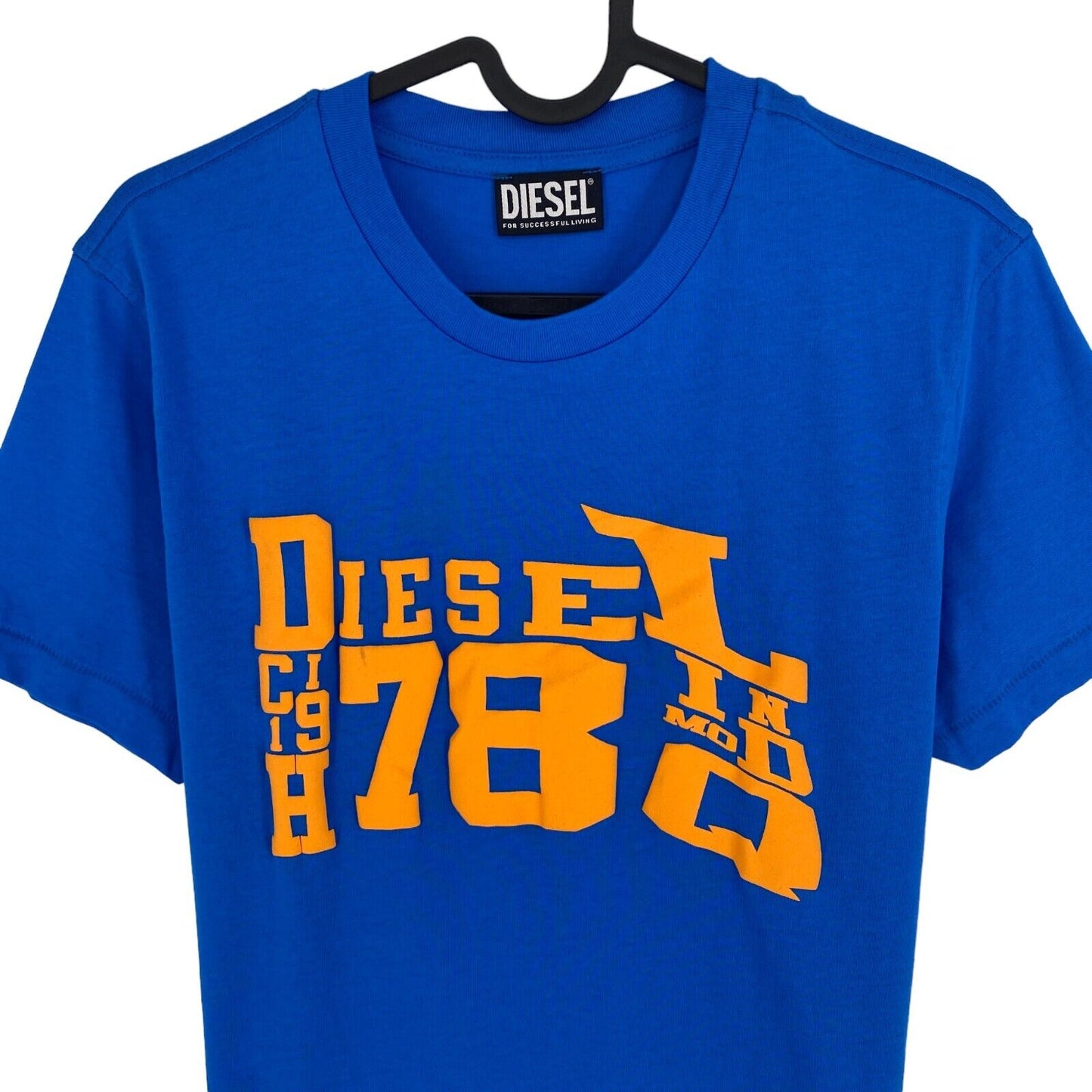 DIESEL Men Dark Blue T-DIEGOR-G7 Crew Neck Short Sleeve T Shirt Size S