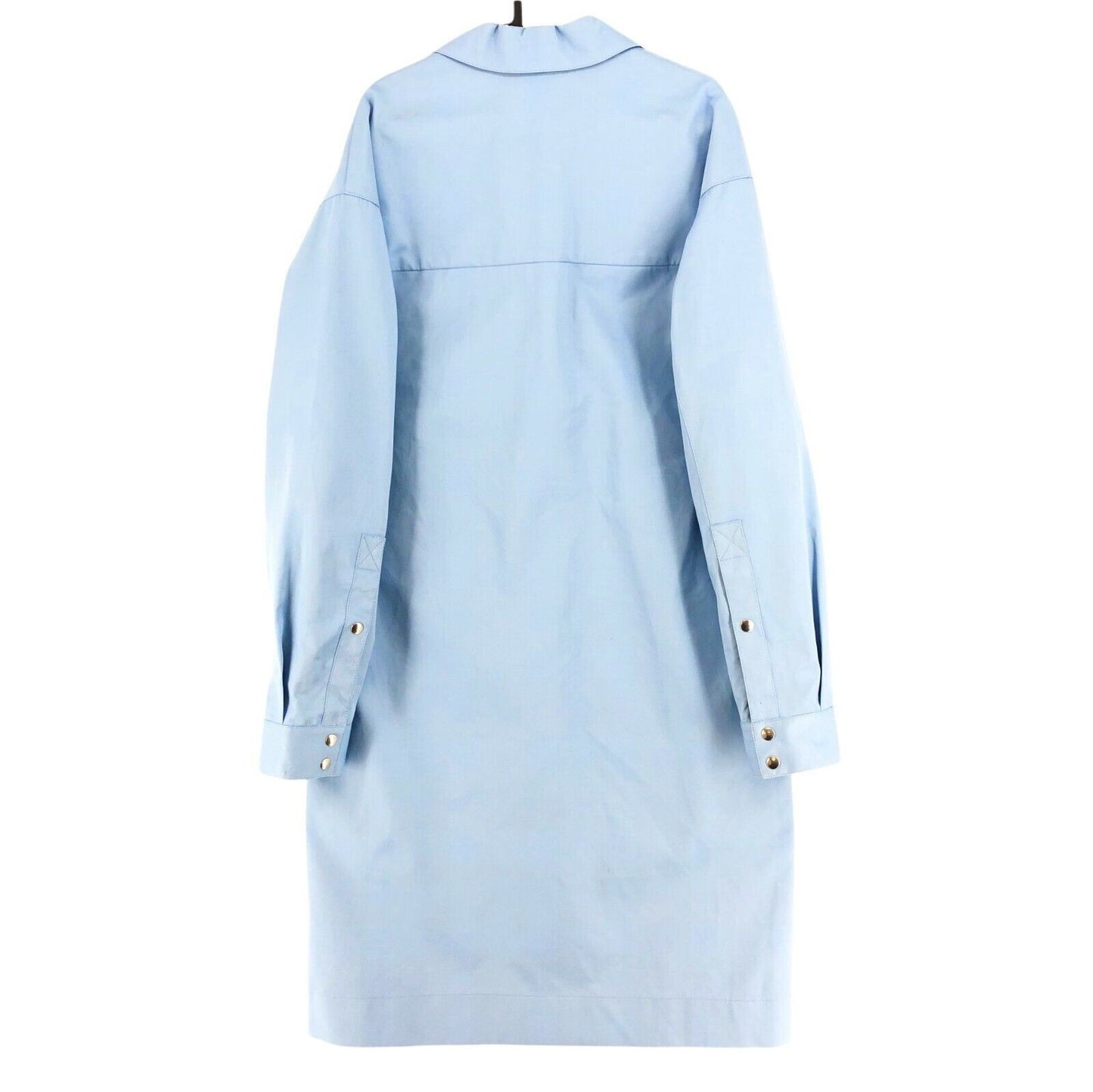 TOMMY HILFIGER COLLECTION Light Blue Long Oversized Rain Jacket Coat Size 36