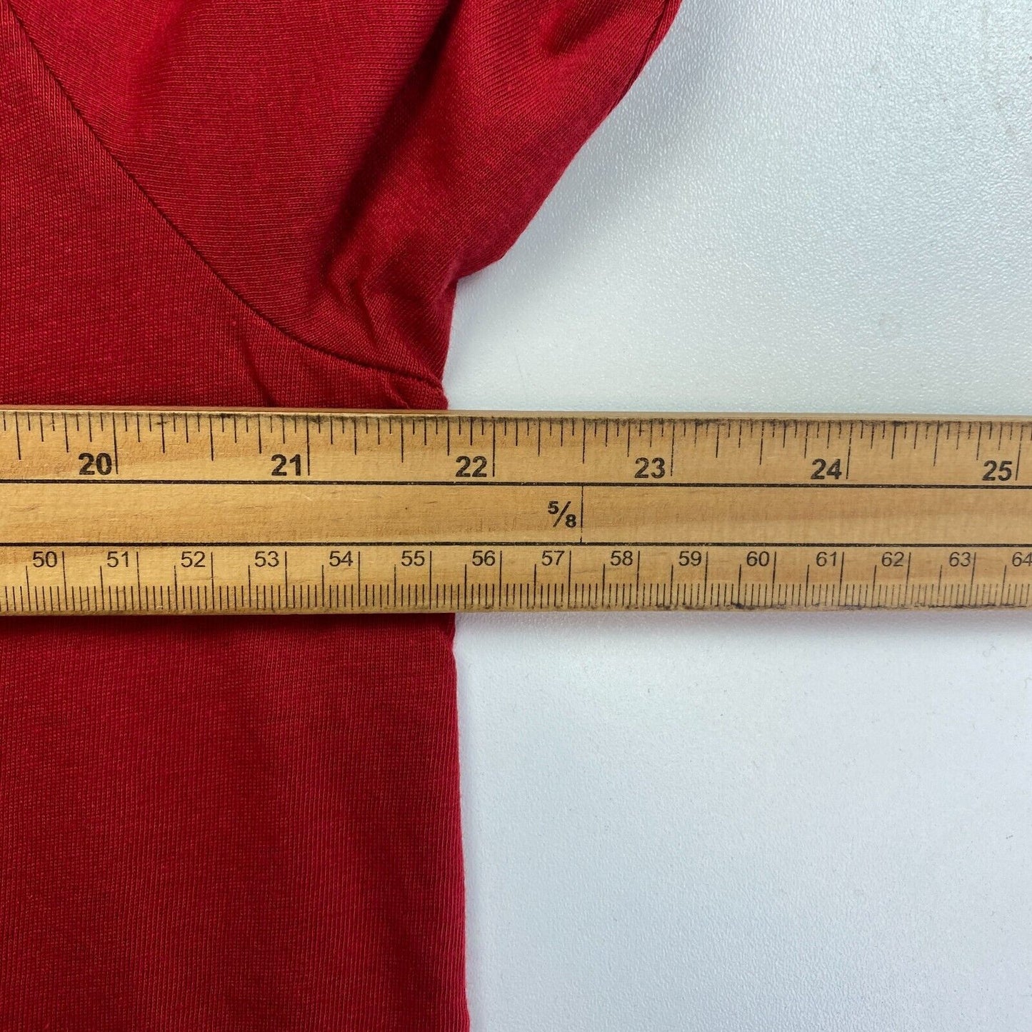 OVS T-Shirt Bluse mit Rundhalsausschnitt, langärmelig, Rot, Größe L