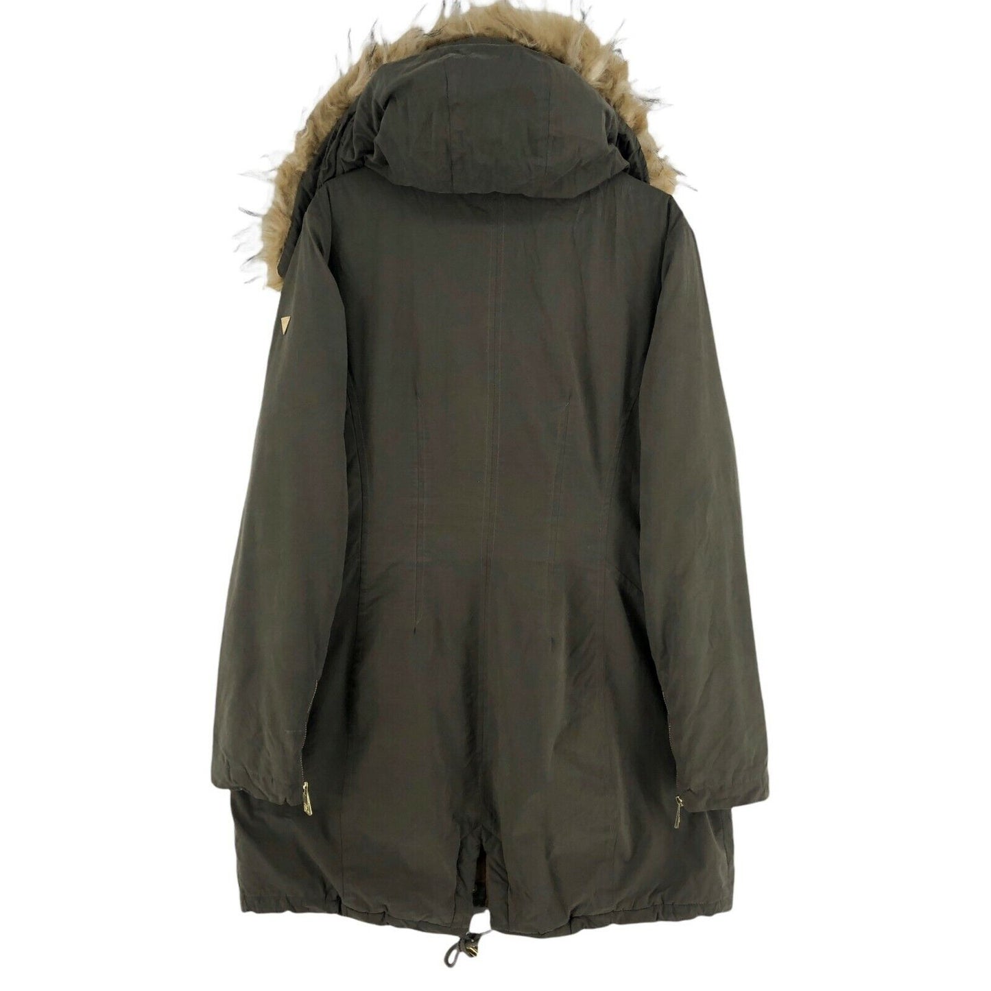 GUESS Green Hooded Padded Parka Coat Jacket Size L