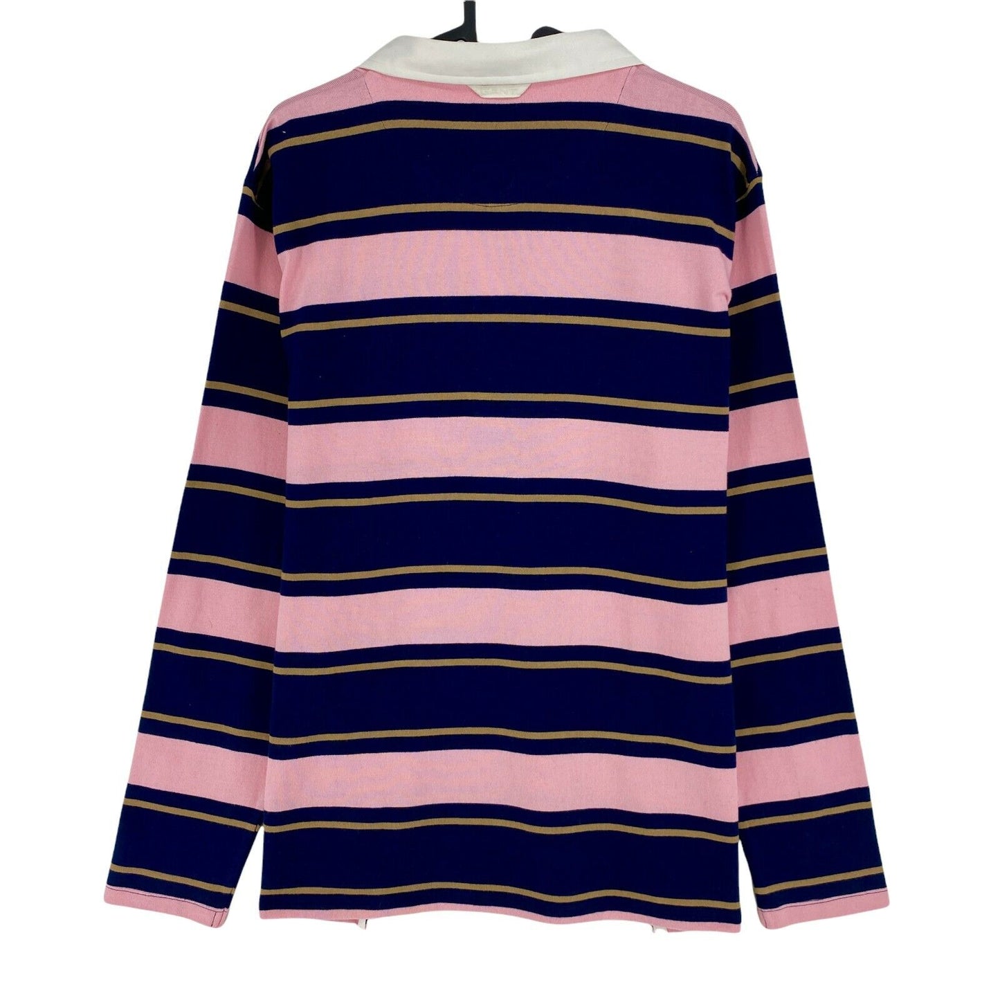 GANT Pink Striped Heavy Rugger Sweater Jumper Size XL