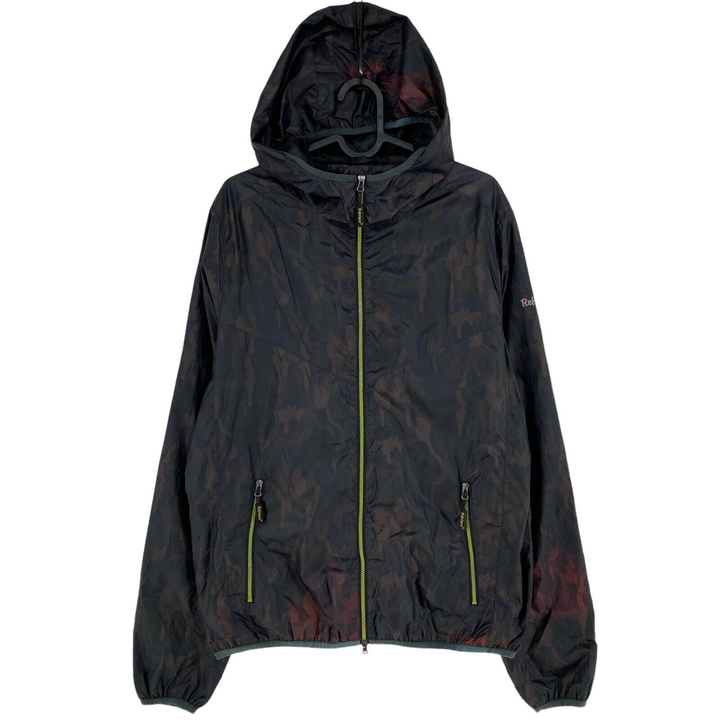 Refrigue Camouflage Schwarze Kapuzenjacke Größe M