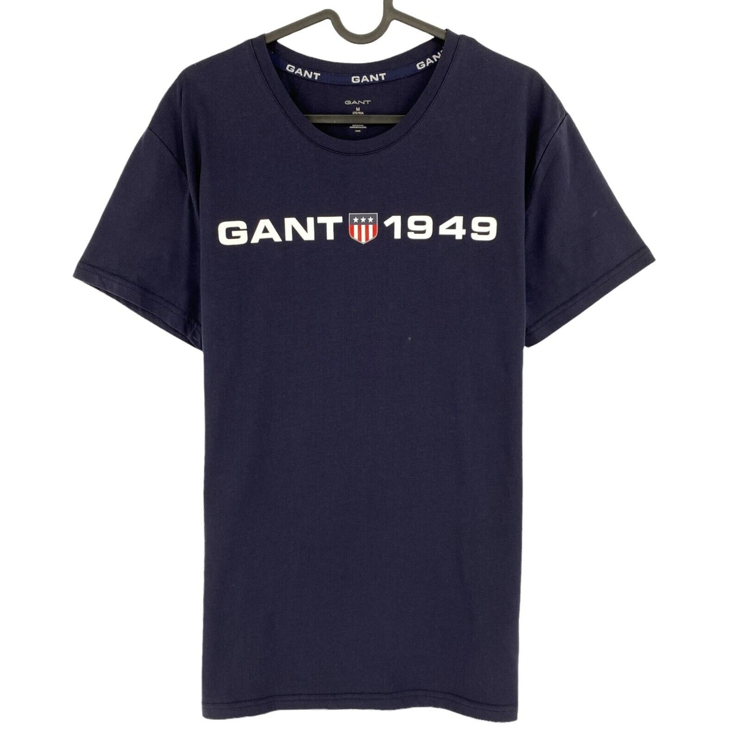 GANT Navy Blue Retro Shield Crew Neck T-Shirt Size M