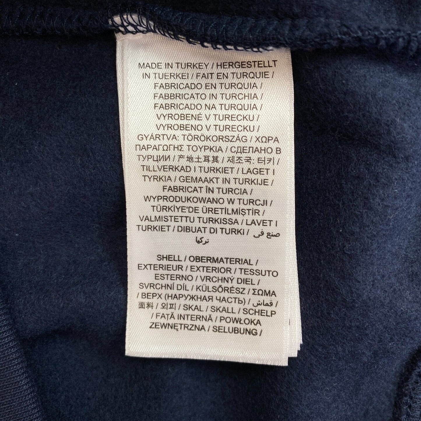 GANT Marineblauer Kapuzenpullover mit Logo, Größe S