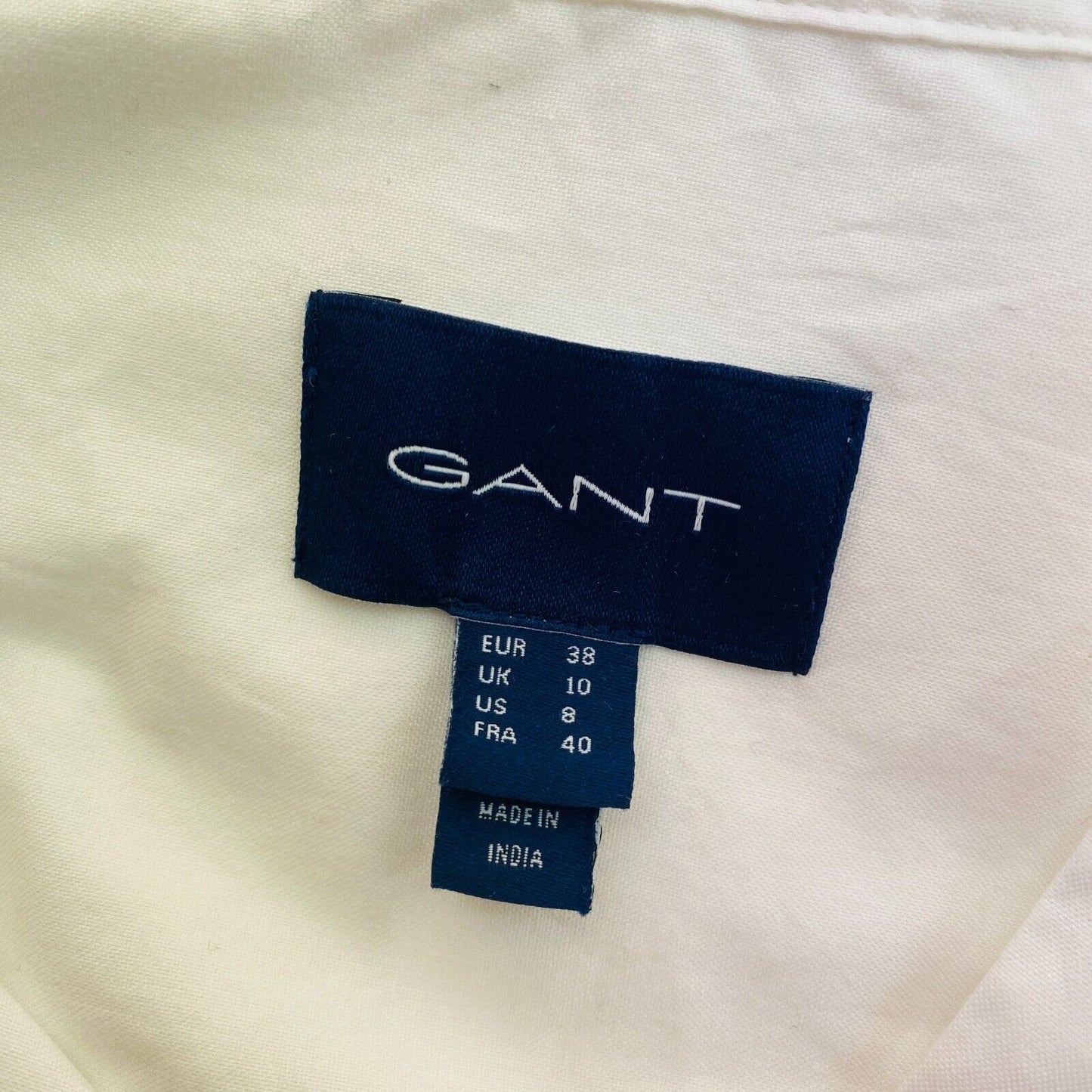 GANT White Relaxed Shirt Size EU 38 UK 10 US 8