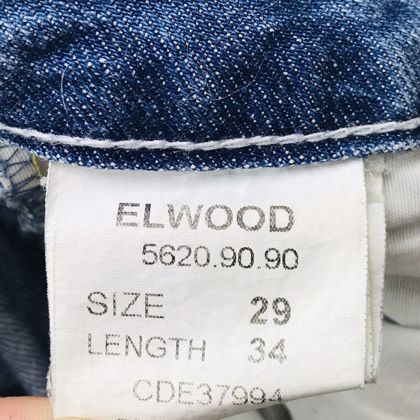 G-STAR RAW ELWOOD Blue Regular Straight Fit Distressed Jeans W29 L34