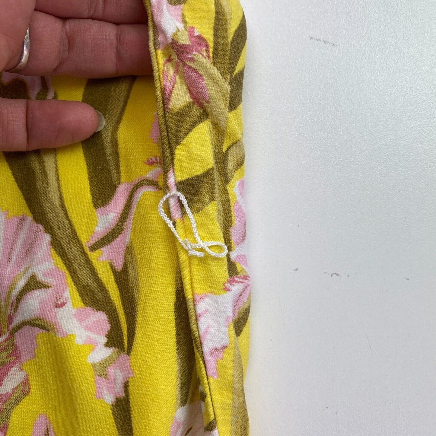 GANT Women Yellow Relaxed Iris Print Caftan Dress Size EU 32 UK 4 US 2