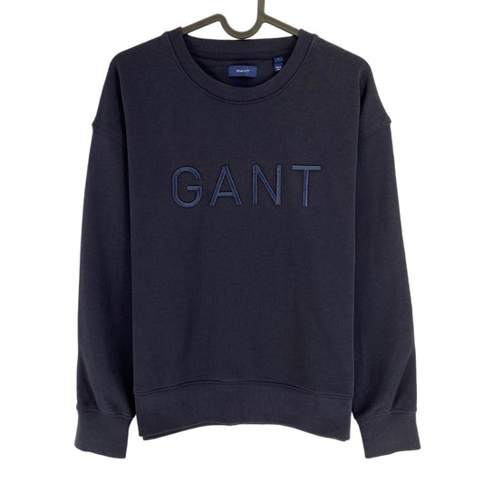 GANT Navy Blue Logo Crew Neck Sweater Jumper Size L