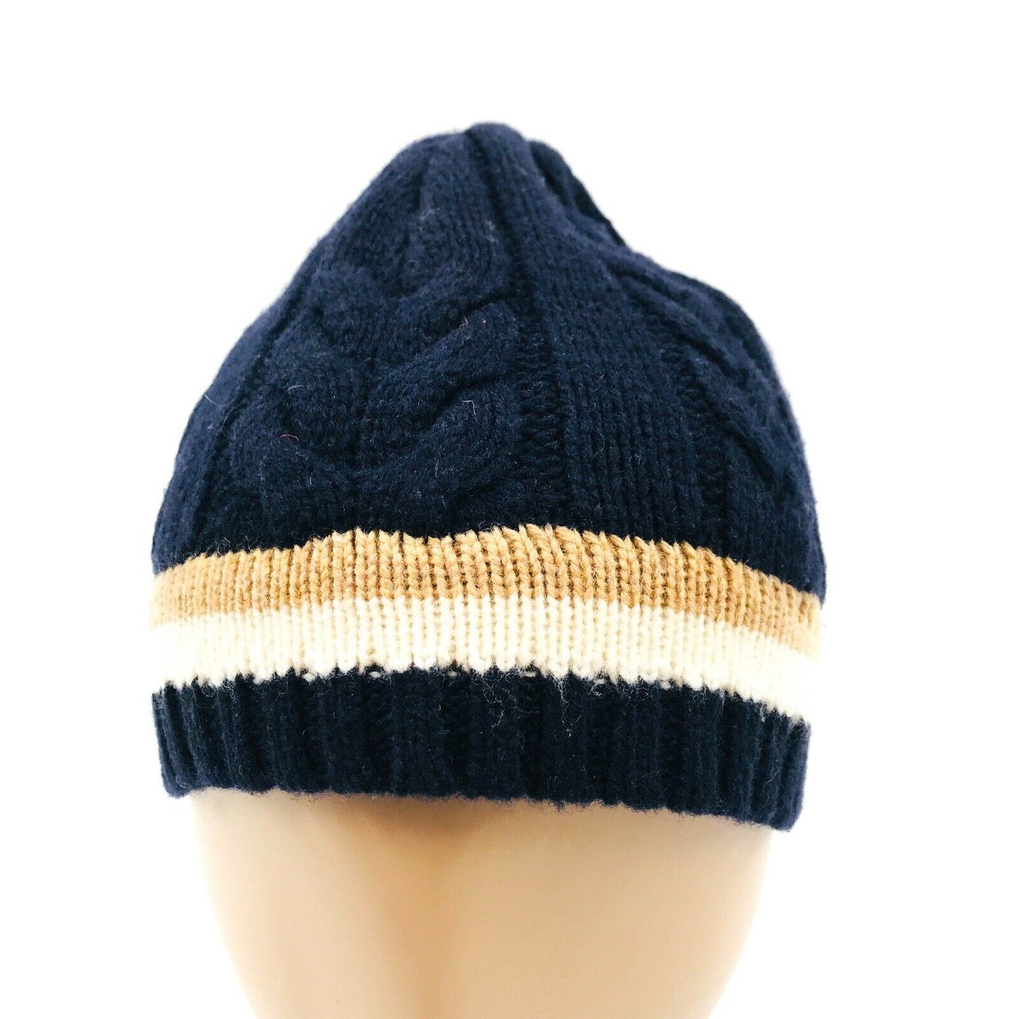 GANT Navy Blue Wool Blend Beanie Hat One Size