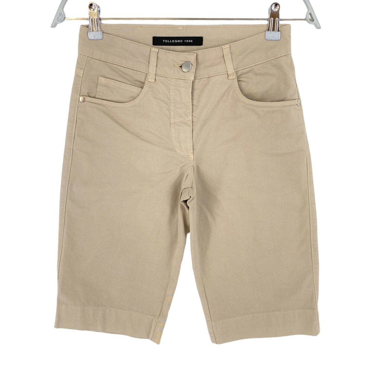 TOLLEGNO 1900 Light Brown Bermuda Short Shorts Size 38 W25