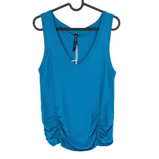 AMY GEE Blue V Neck Tank Top Size S