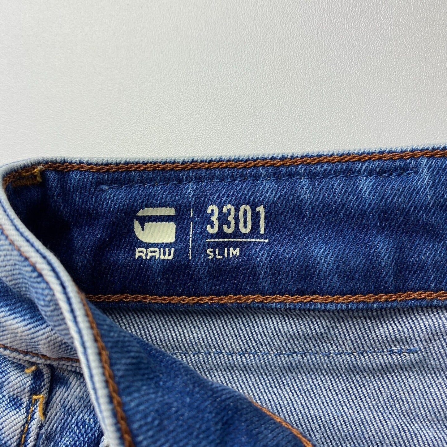 G-STAR 3301 Blue Slim Fit Jeans W30 L32