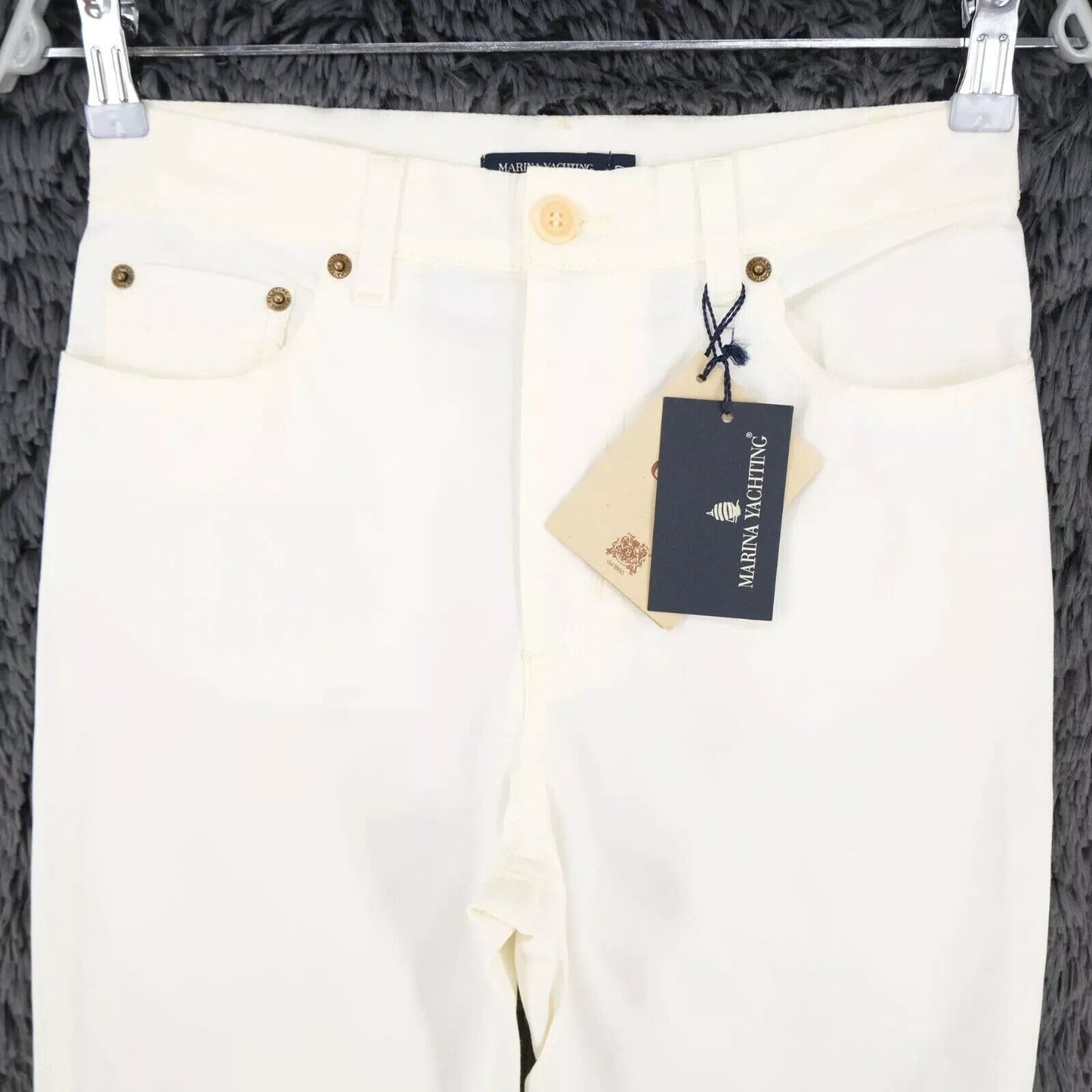 MARINA YACHTING Women White Regular Straight Fit Jeans Size W31