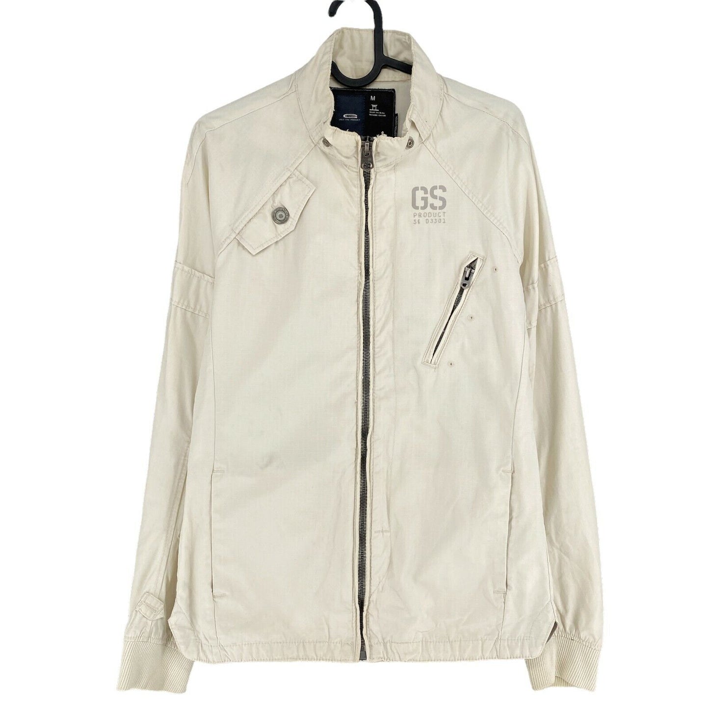 G-STAR RAW STONE Cream White 100% Cotton Shirt Jacket  Size M