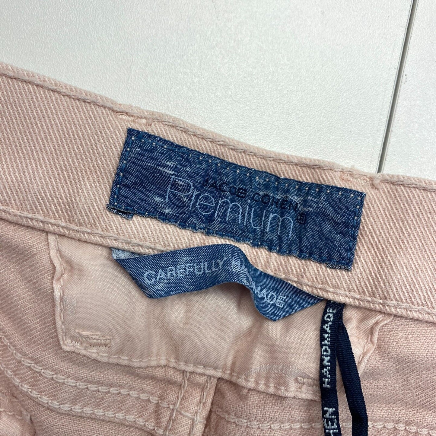 JACOB COHEN Women TUFFET Pink Skinny Cropped Jeans Pants W29 L28 Made In Italy