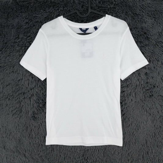 GANT White Crew Neck T Shirt Size XS