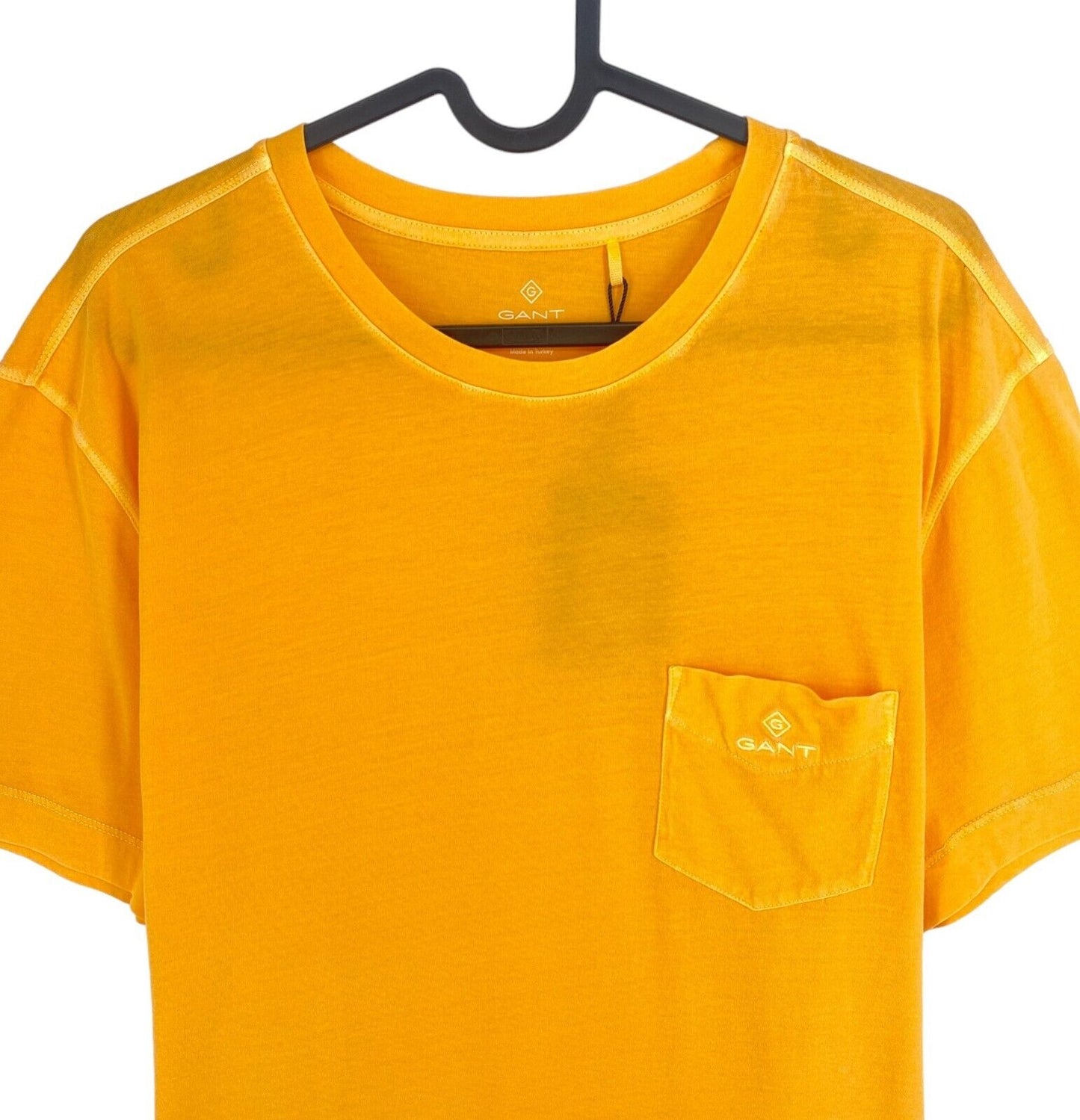 GANT Men Yellow Sun Faded Crew Neck Short Sleeves T Shirt Size M