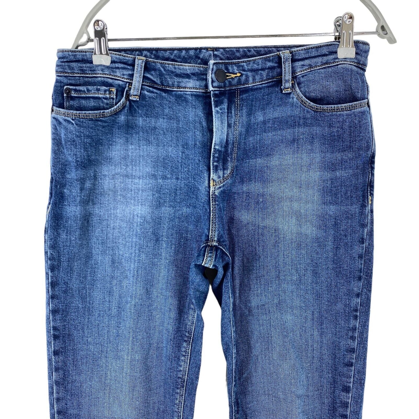 EMPORIO ARMANI Damen Jeans in normaler Straight-Fit-Passform, Blau, Größe W29 L30