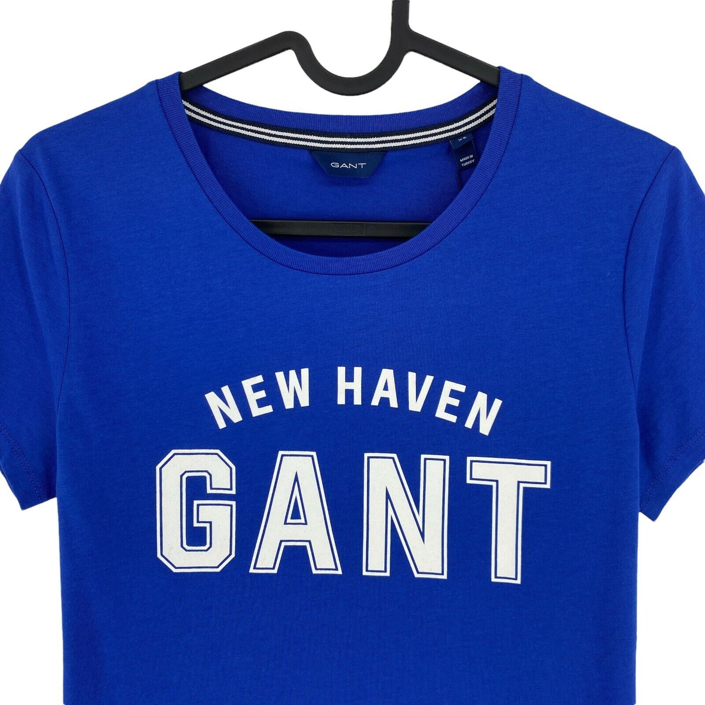 GANT Blue Logo Crew Neck T Shirt Top Size XS