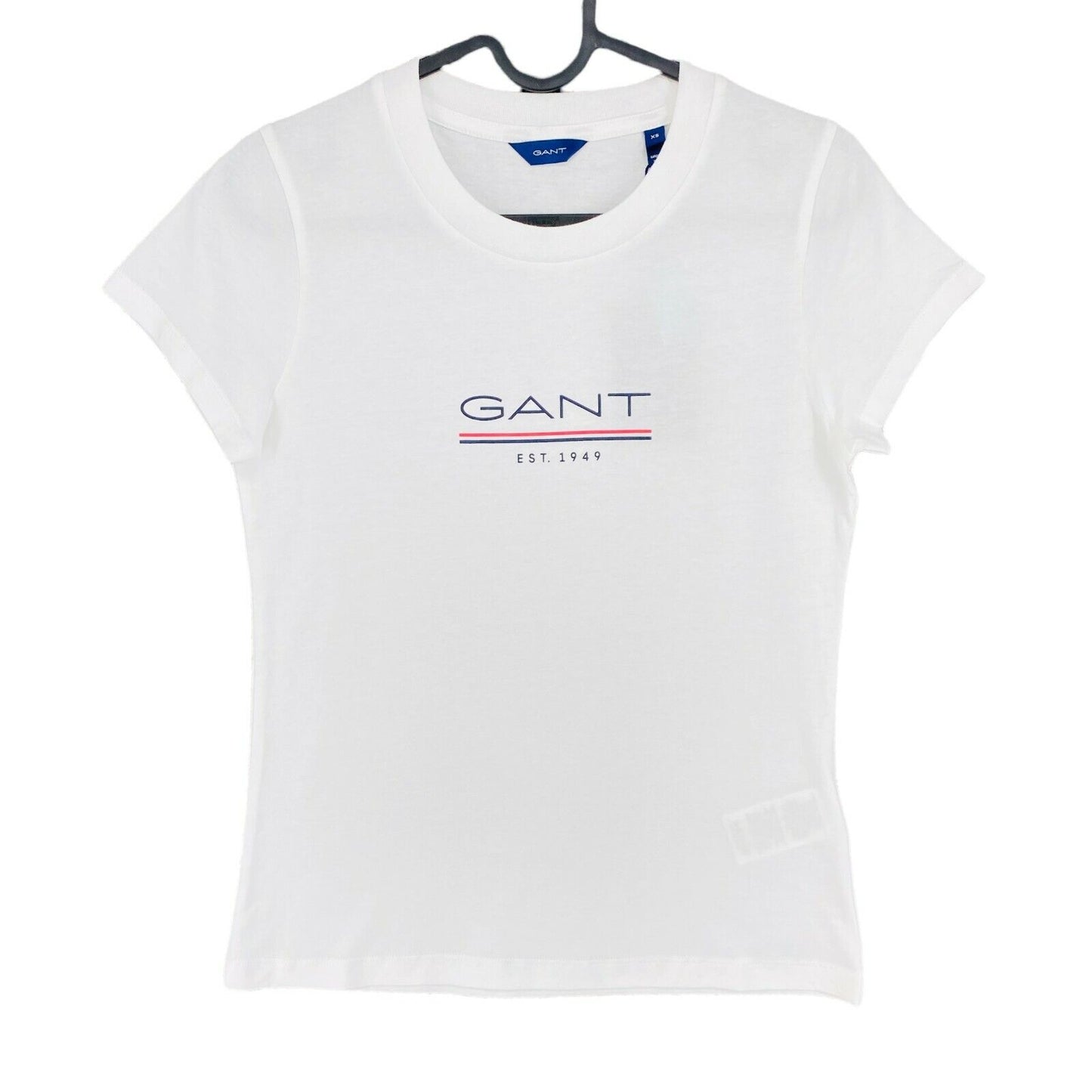 GANT White The Fall Logo Crew Neck T Shirt Size XS