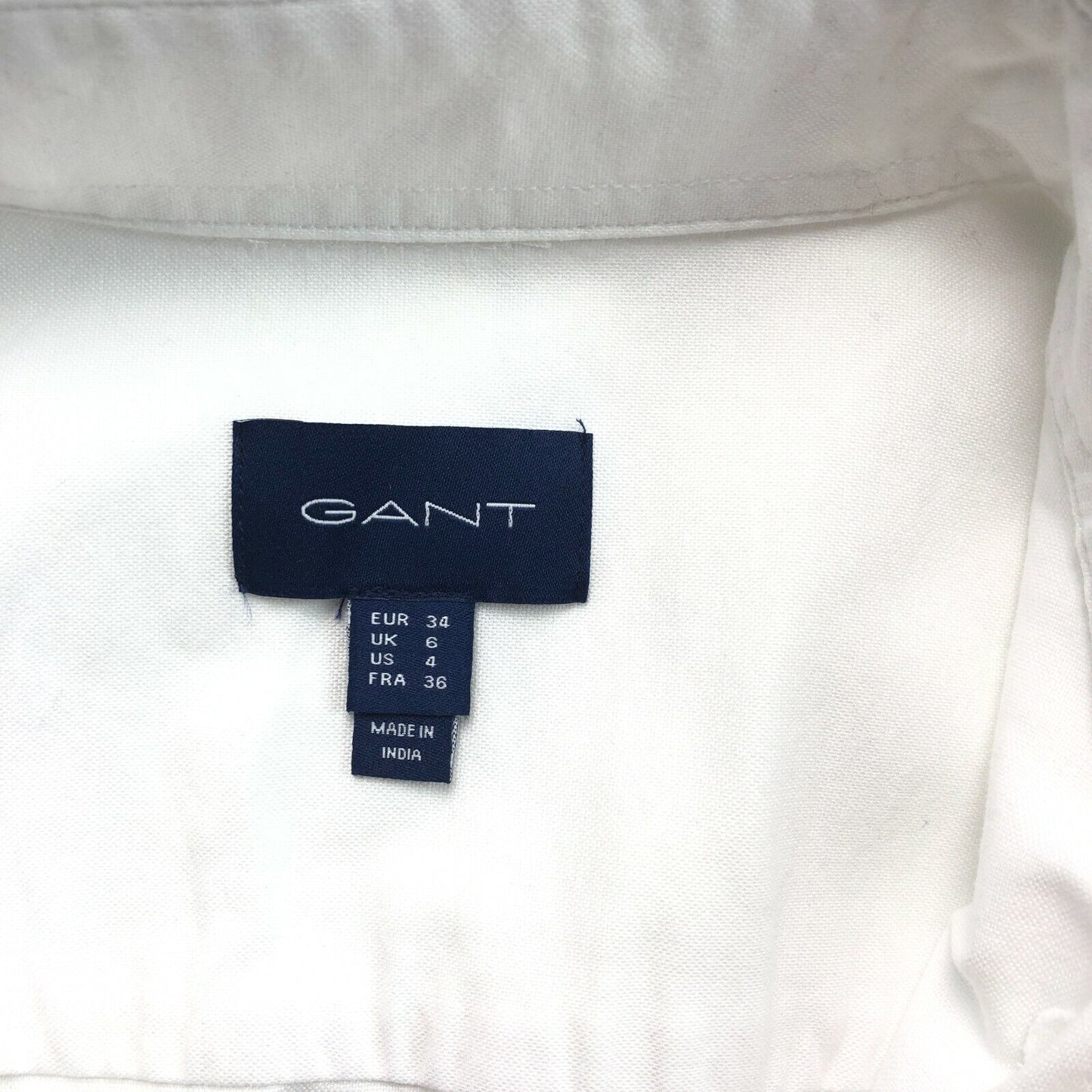 GANT Blanc GBP Chemise longue Taille EU 34 UK 6 US 4