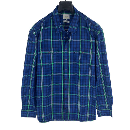 CAMEL ACTIVE Men Navy Blue Plaid Regular Fit Long Sleeves Shirt Size 3XL XXXL