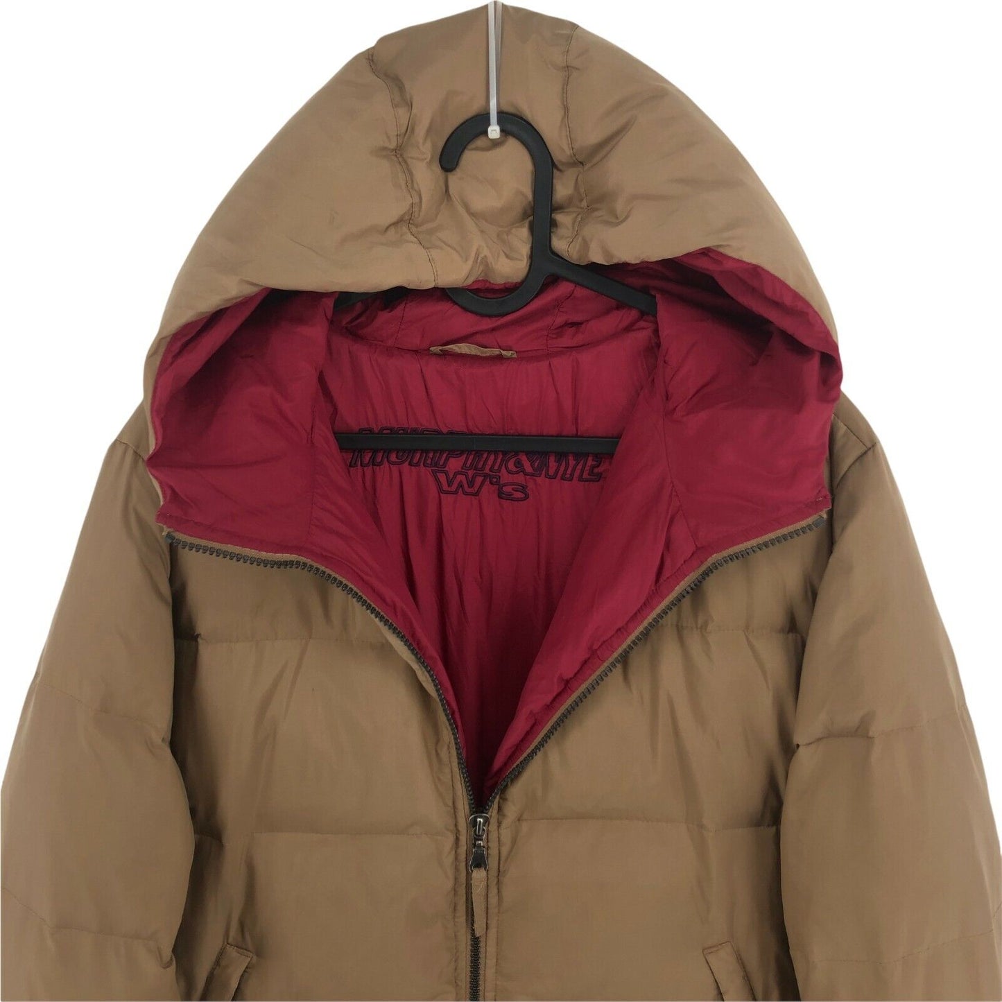 MURPHY & NYE Brown Hooded Down Padded Puffer Coat Jacket Size L