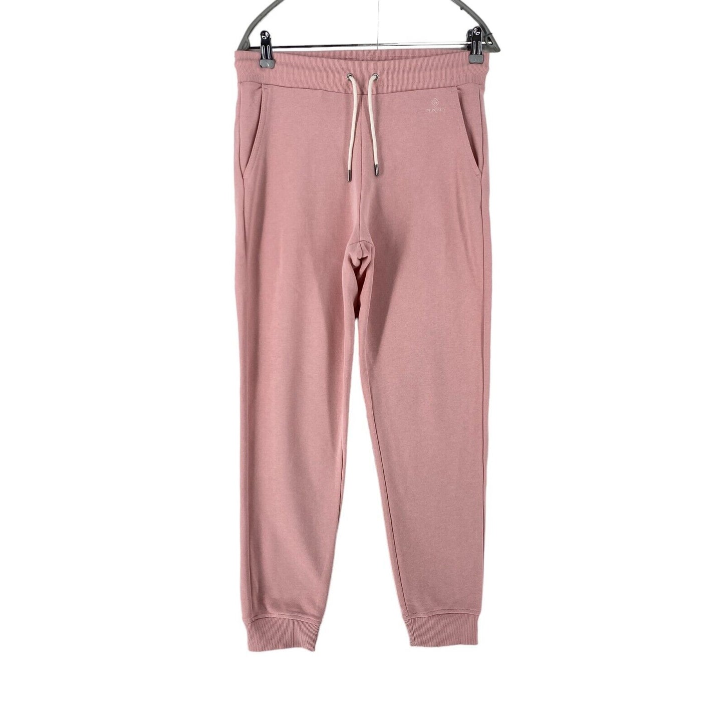 GANT Femmes Rose Regular Fit Cuffed Pantalon de survêtement Pantalon Taille M