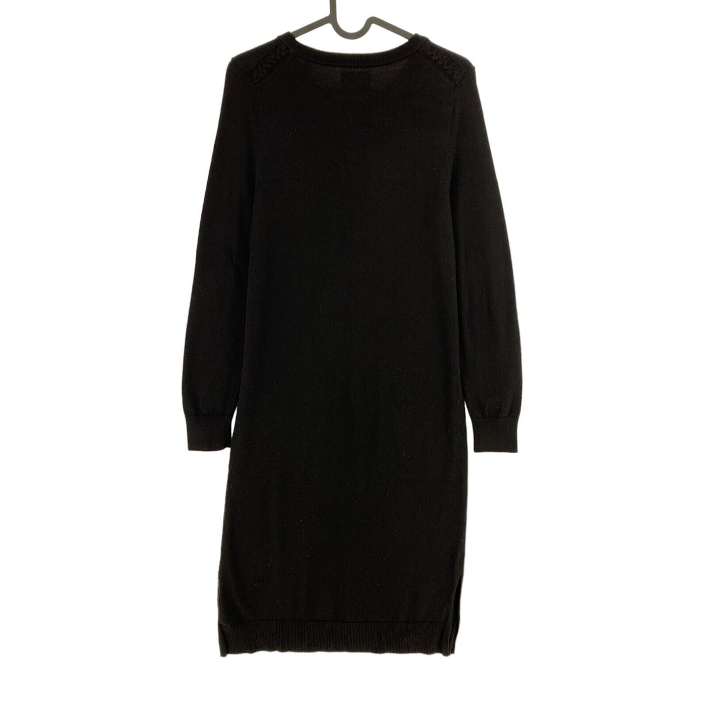 GANT Black Wool Crew Neck Jumper Dress Size XS