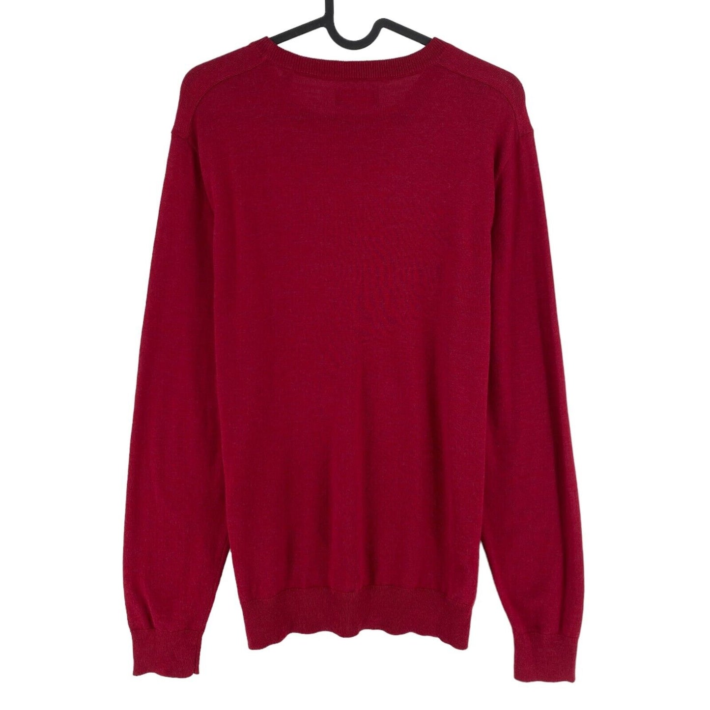 GANT Dark Red 100% Wool Crew Neck Sweater Pullover Size M