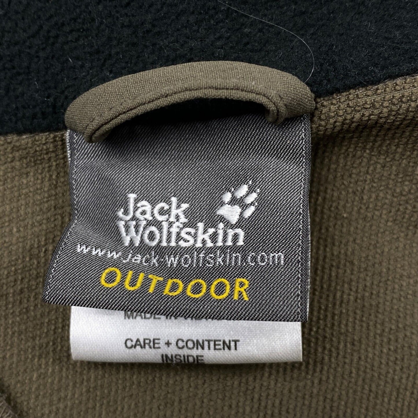 Jack Wolfskin Dunkelgrüne Jacke Mantel Größe L