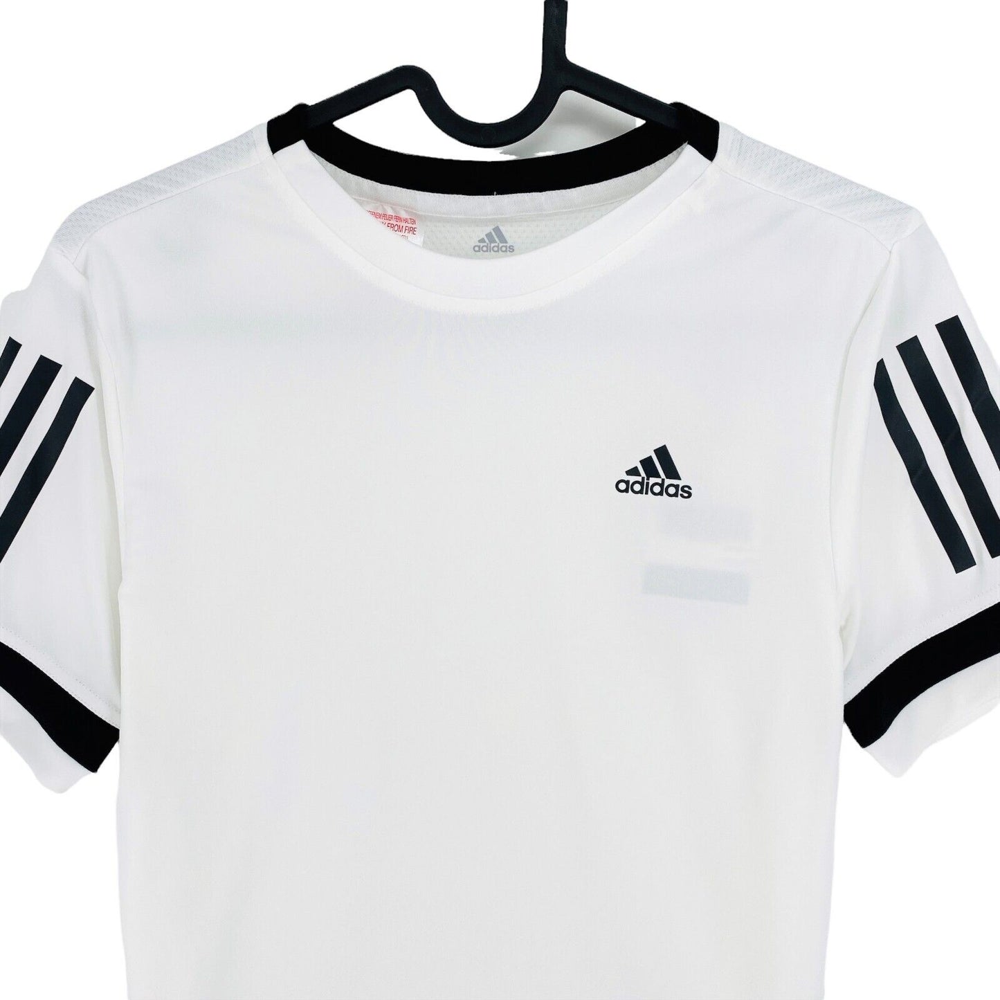 Adidas Climacool Youth Boys White Crew Neck T Shirt Size 11 - 12 Years