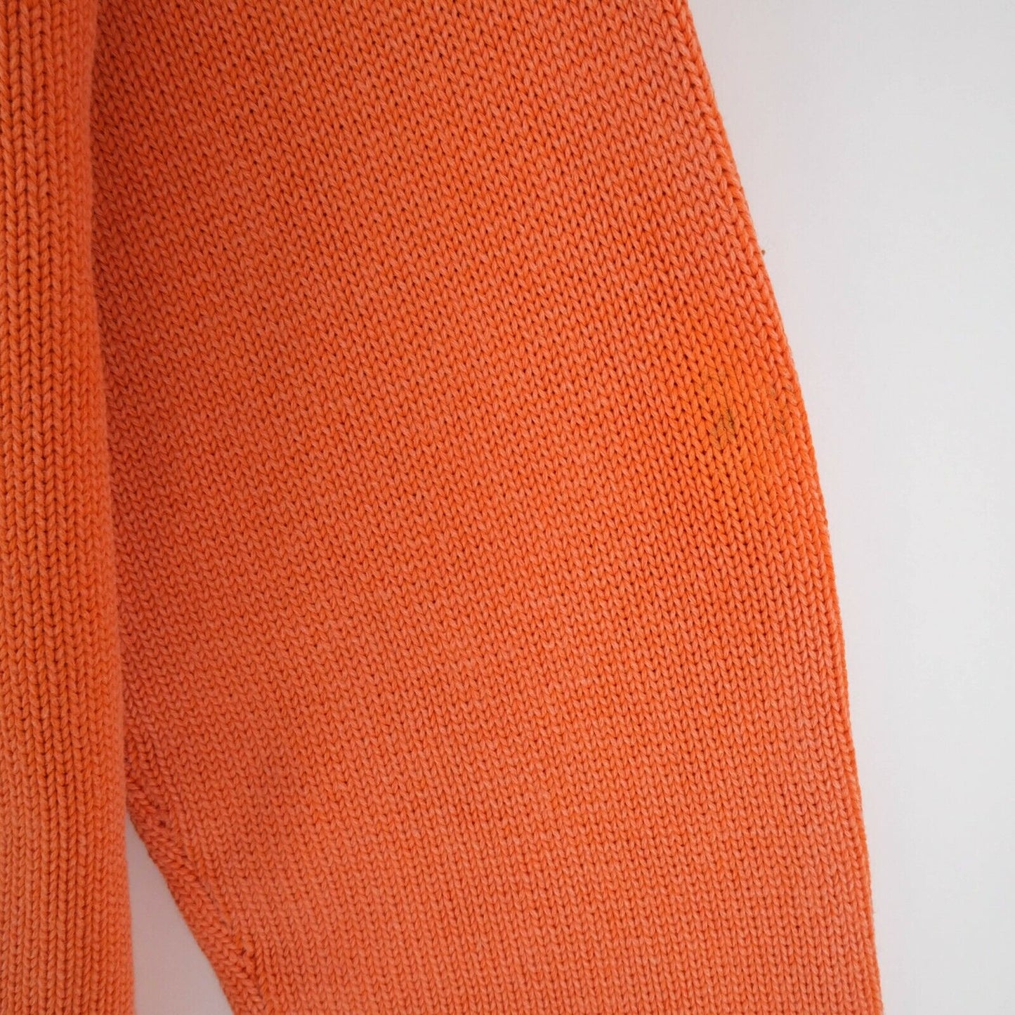 GANT Orange Cotton V Neck Sweater Pullover Jumper Size L