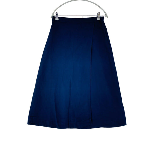 GANT Dark Blue A-Line Fit Linen Blend Skirt Size M