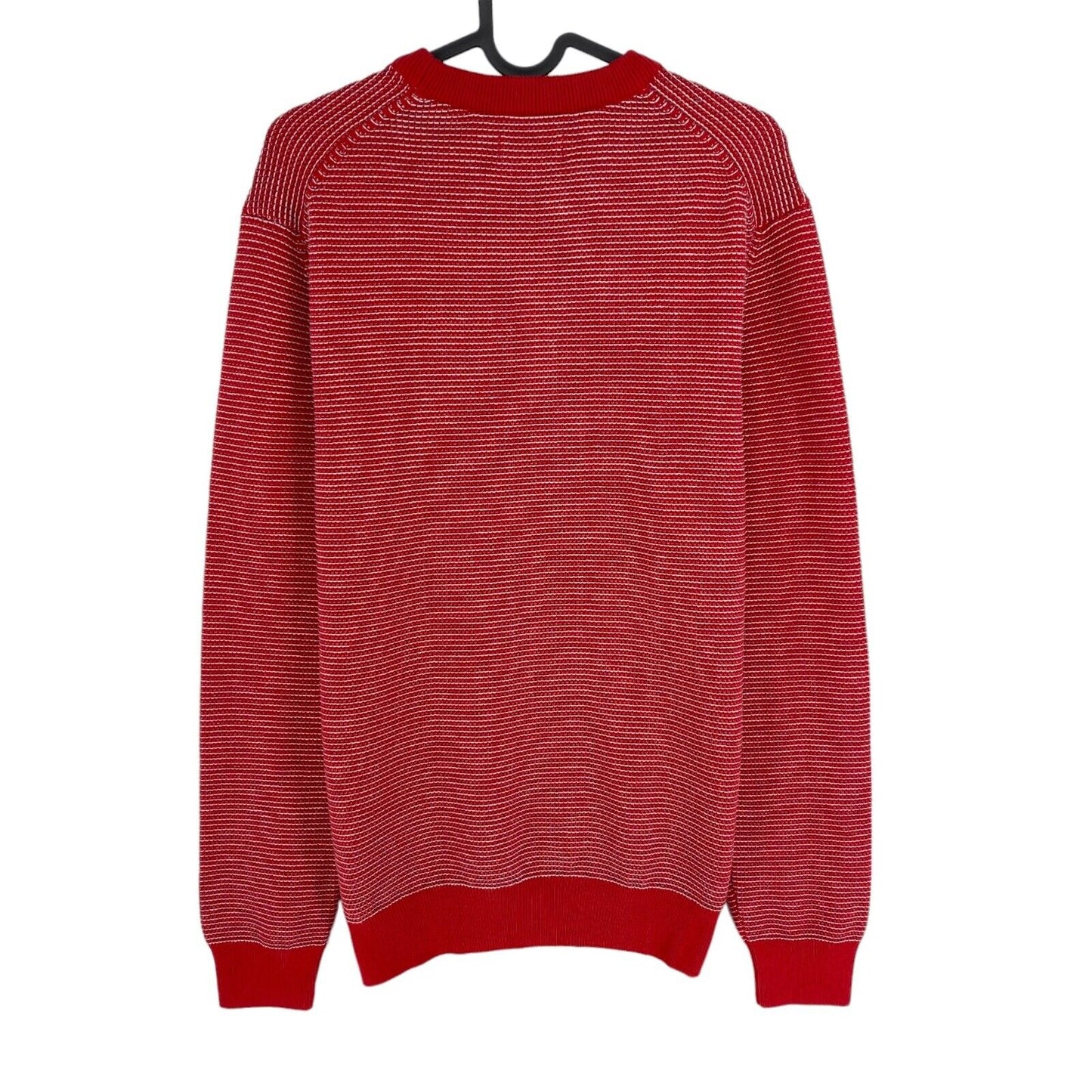 GANT Red Light Texture Crew Neck Sweater Jumper Size S