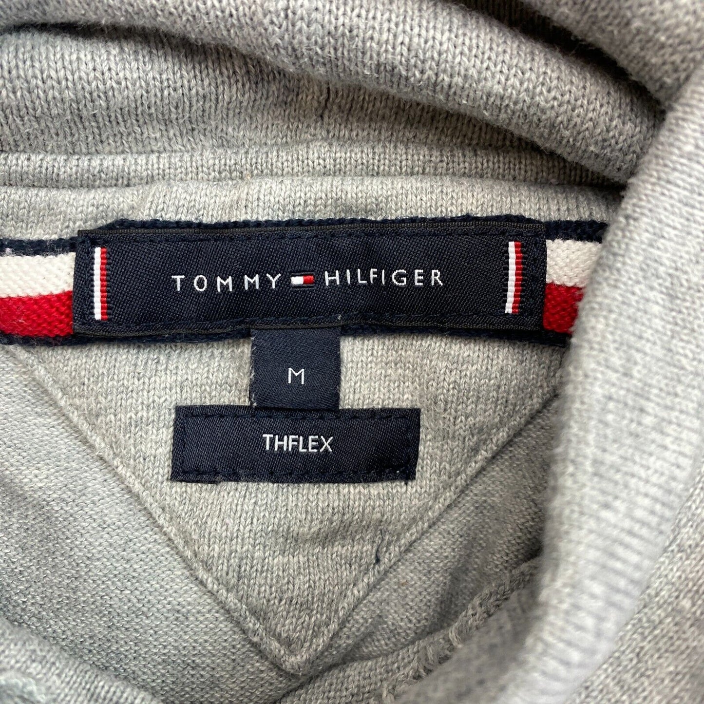 TOMMY HILFIGER Grey Hoodie Sweater Jumper Size M