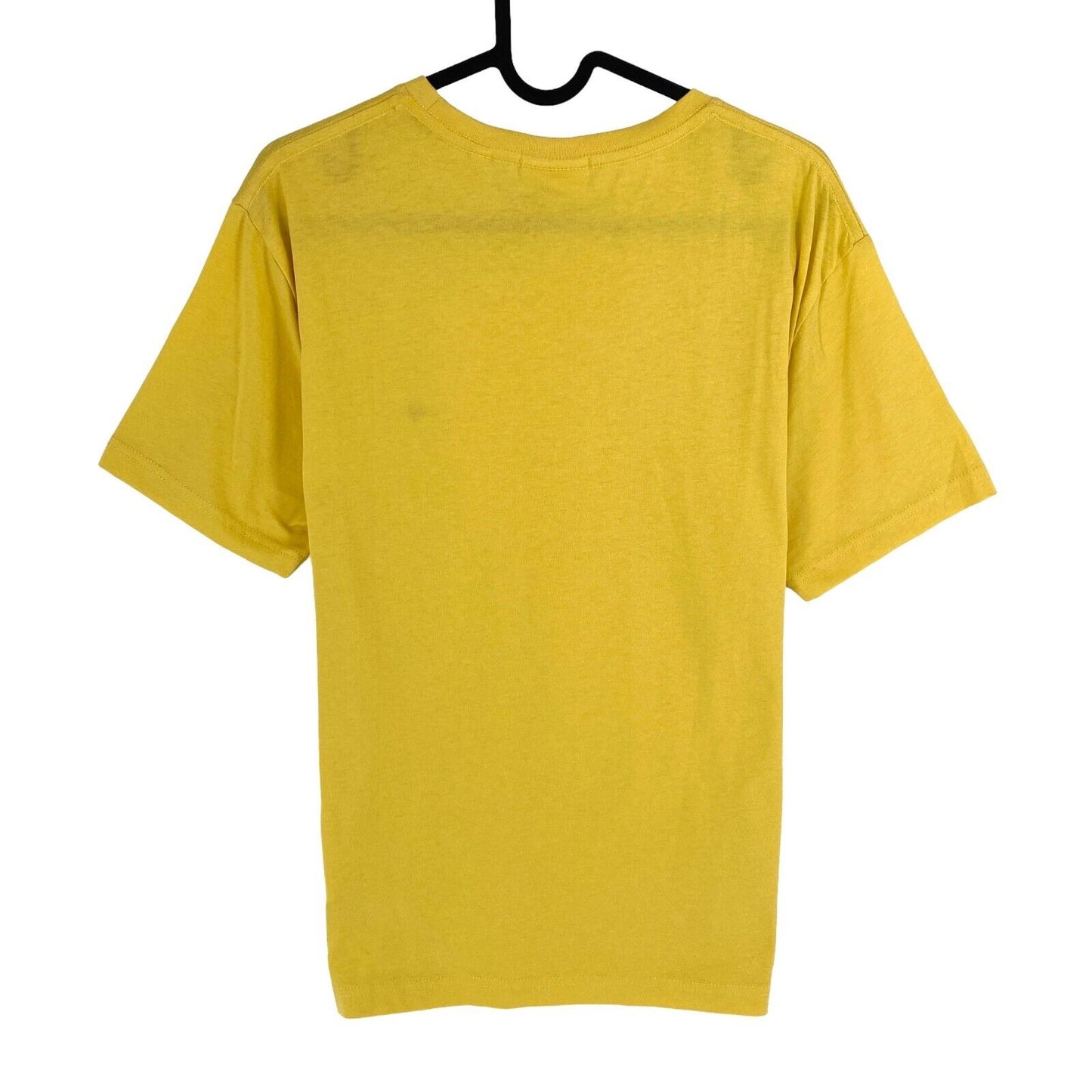 GANT Men Yellow Shield Slim Fit Crew Neck Short Sleeves T-Shirt Size M