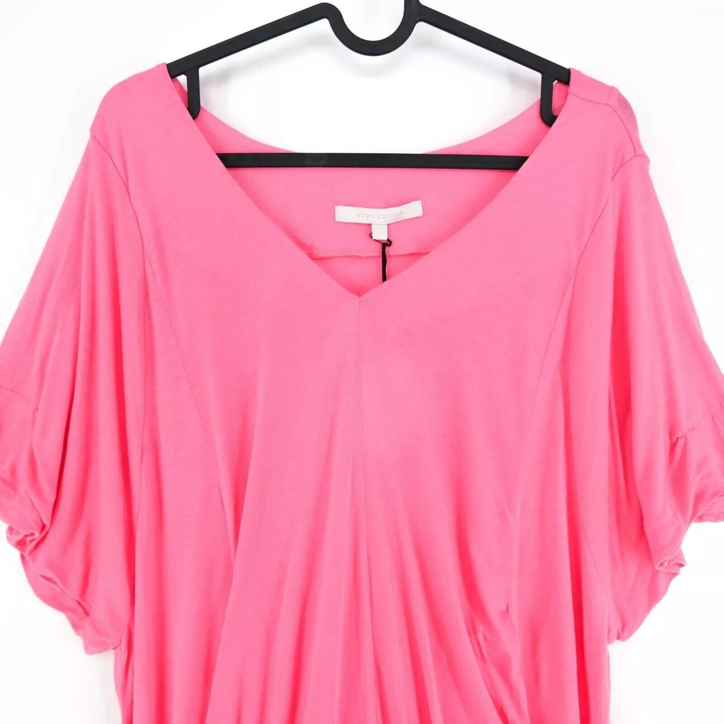 ERYN BRINIE Pink V Neck Tunic Dress Size M