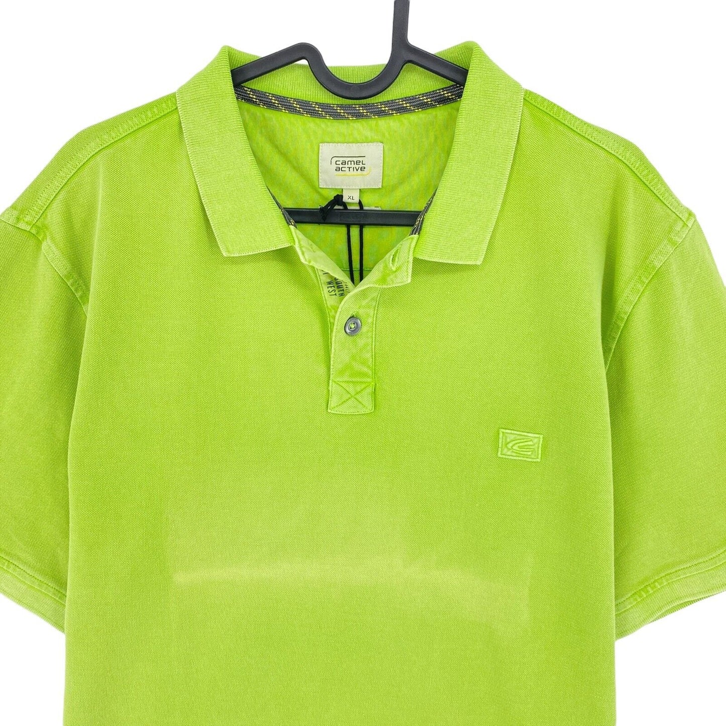 Camel Active Light Green Logo Pique Polo Shirt Size XL