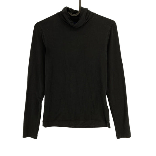 GANT Black Jersey Turtle Neck Long Sleeves T Shirt Size XS