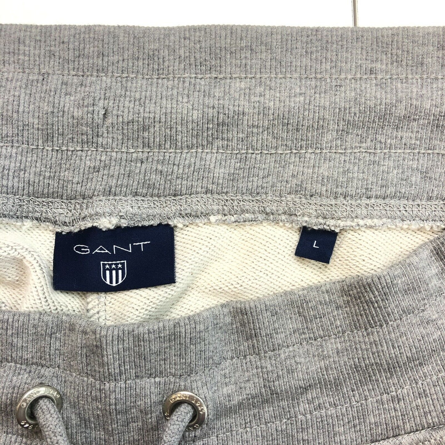 GANT Graue Jogginghose mit Logo, Größe L