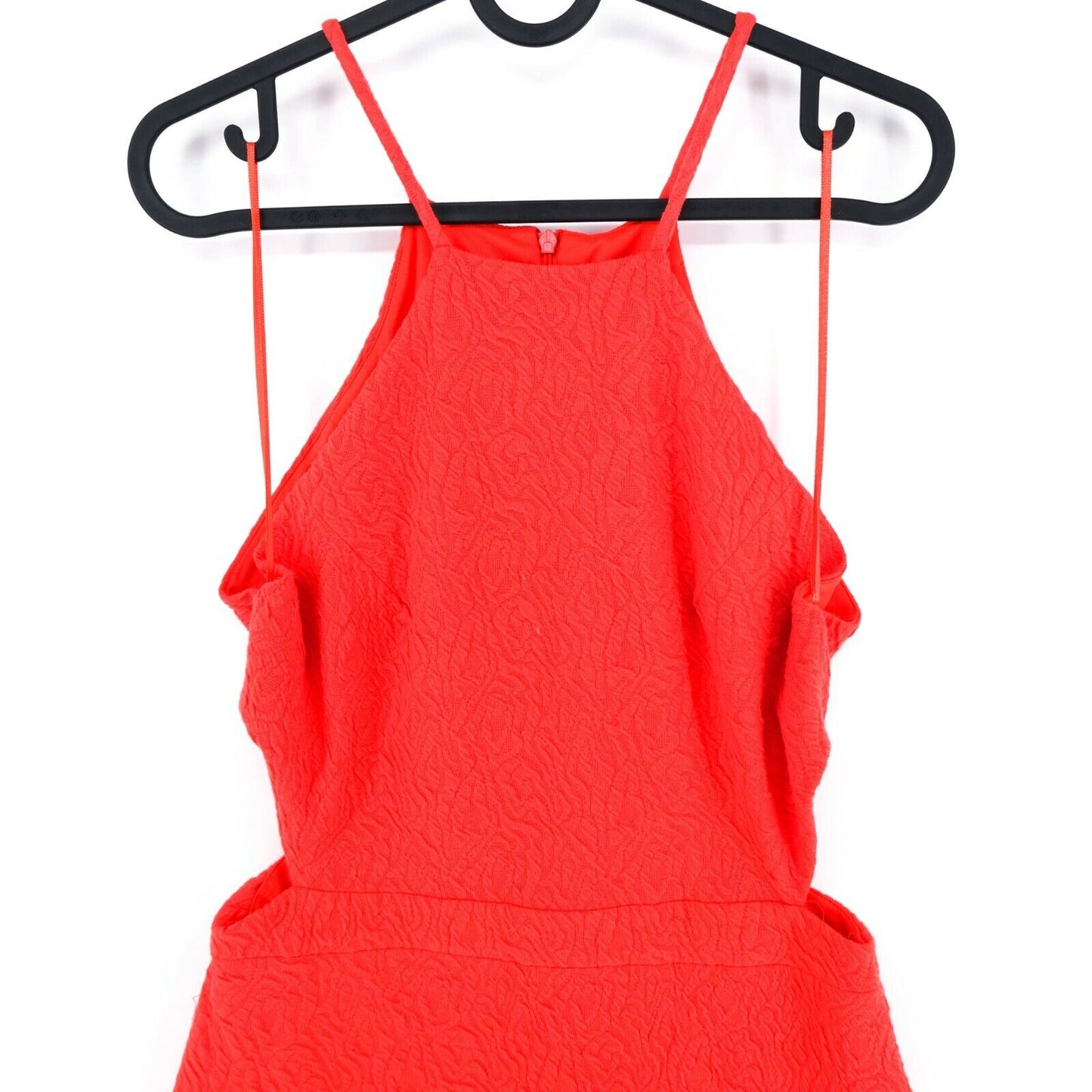 Bershka Red Strappy Sleeves Dress Size L